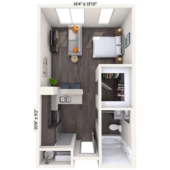 Studio 0x1 420-752 SF 4925 floor plan